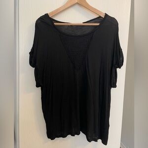 Dreamers shirt in black. Short sleeve top women’s size large